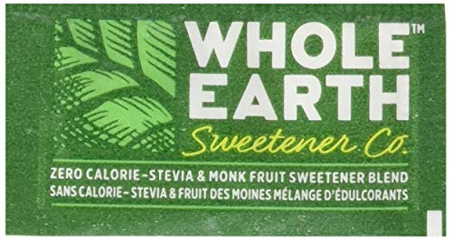 Whole Earth Stevia & Monk Fruit Sweetener Packets - 1000 Count Natural Sugar Substitute