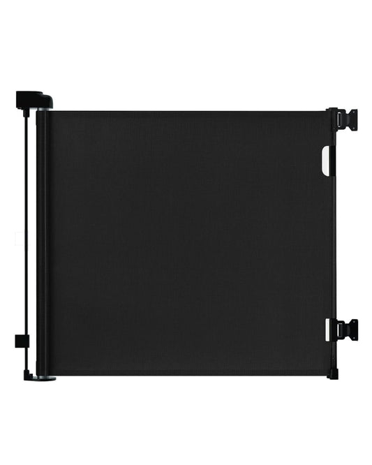 Retractable Baby Gates for Stairs, 55 Wide Mesh Dog Gate for Doorways, 33.6" Tall Easy to Use Pet Fence for The House, Toddler Safety Essentials Indoor&Outdoor, Black