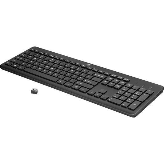 HP 230 Wireless Keyboard - 2.4GHz Bluetooth Connection - Low-Profile, Quiet Design - Windows & Mac OS - Laptop, PC Compatible - Shortcut Keys & Number Pad - Long Battery Life