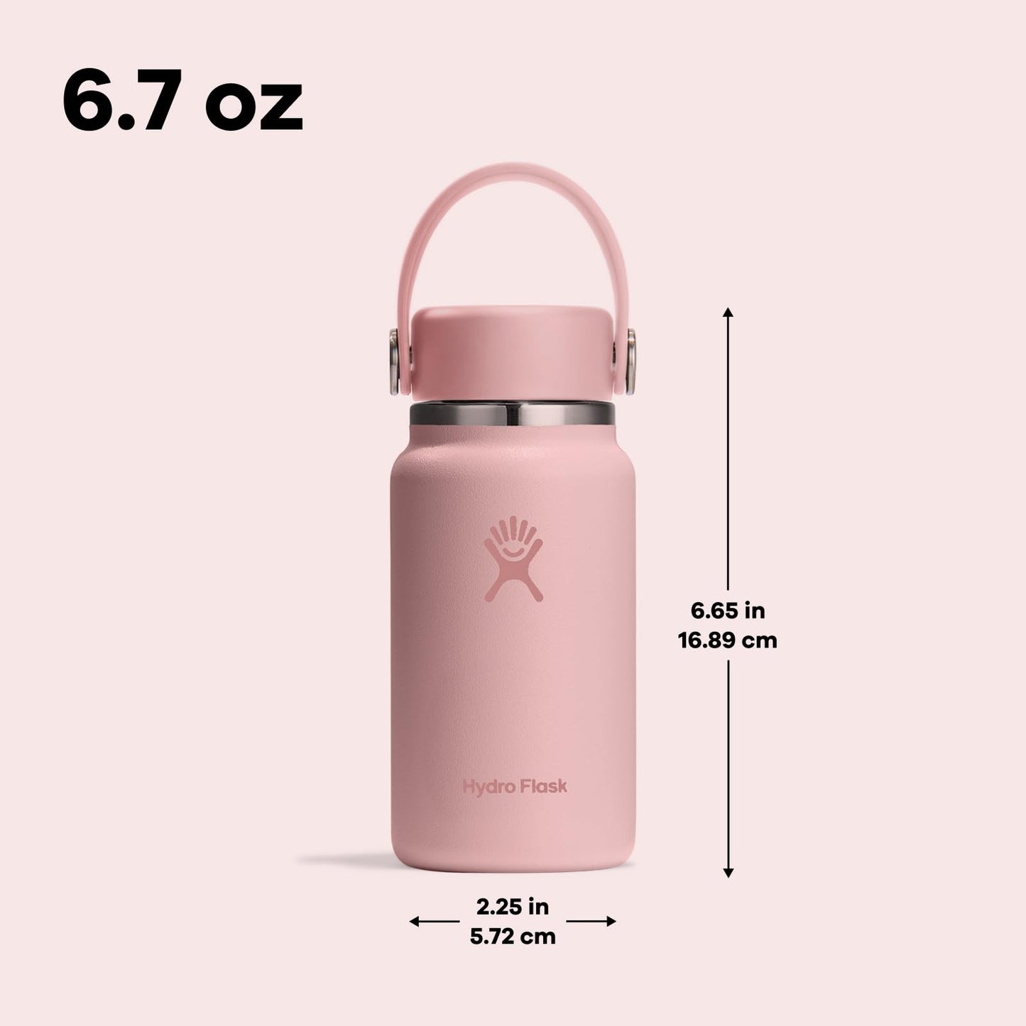 Hydro Flask Micro Bottle - Leak Proof Purse or Pocket Flask - Insulated Mini Water Bottle 6.7 Oz Black 🍁 All In One Marketplace Canada