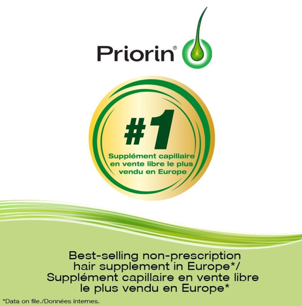 Priorin Hair Growth Vitamins With Biotin - Vitamins To Stimulate For Men And Women, Decrease Of Hair Loss After Washing, Contains Biotin For Hair Growth, 60 Count, 1 Month Supply - Available at All In One Marketplace Canada