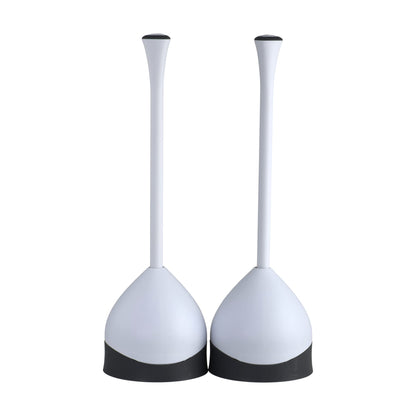 Clorox Toilet Plunger with Hideaway Caddy, Set of 2 – for Bathroom Organization and Storage, Bathroom Accessories, Toilet Unclogger, with Holder, White 🍁 All In One Marketplace Canada
