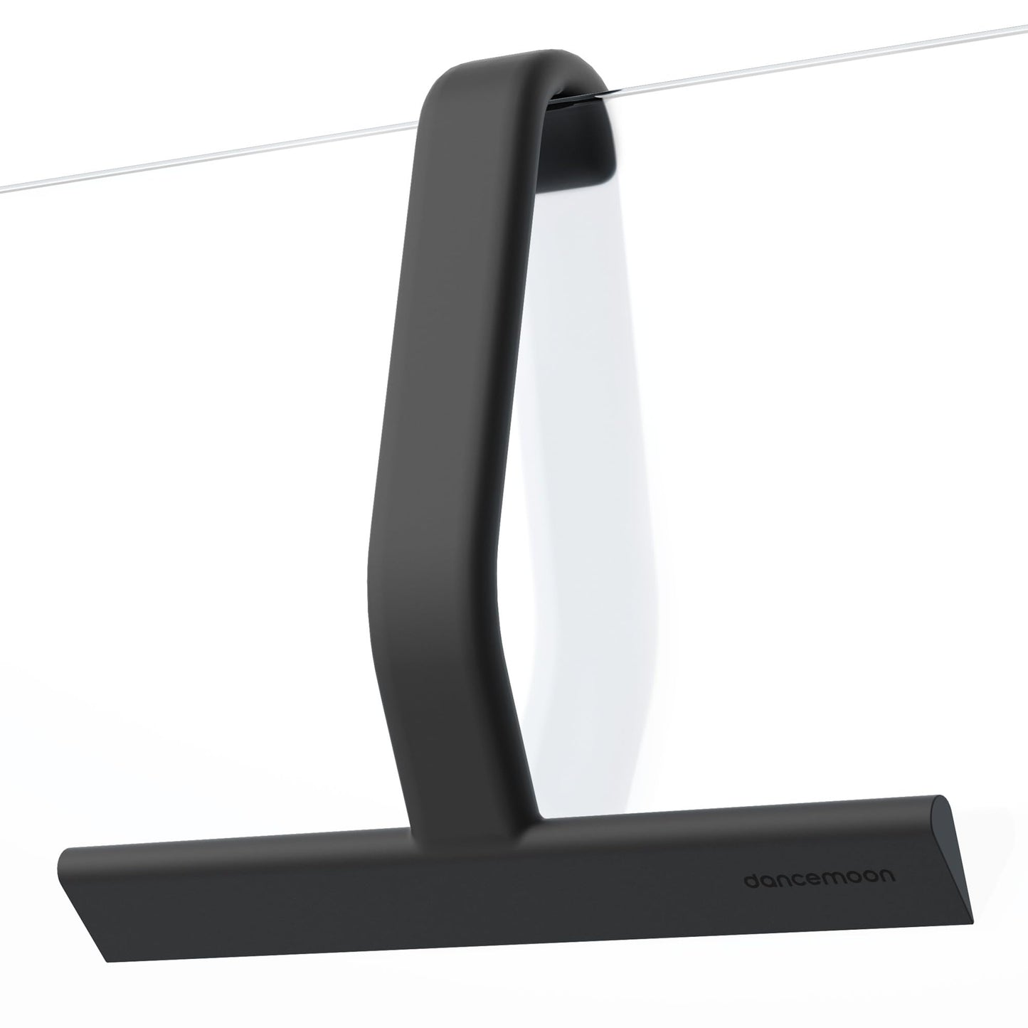 dancemoon JustHang Shower Squeegee for Glass Doors, All-One-Piece Silicone with Built-in Hook Design for Easy Hanging, Household Window Mirror Squeegee for Bathroom, Glass, Tile Wall,Car 10-Inch Black - Available at All In One Marketplace Canada