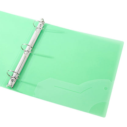 Filexec 6492, 1" Frosted Ring Binder, Set of 6, 6 Assorted Colors, Blueberry, Strawberry, Grape, Lime, Lemon, Tangerine