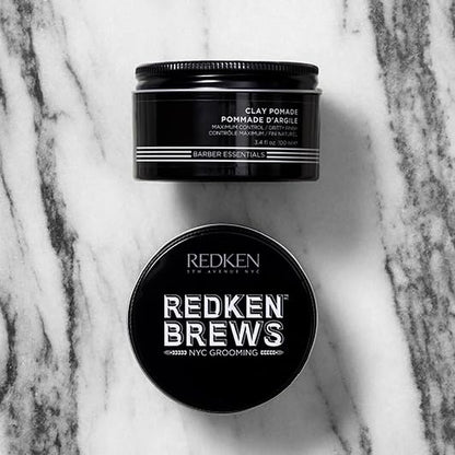Redken Brews Styling Clay Pomade for Men, 100mL