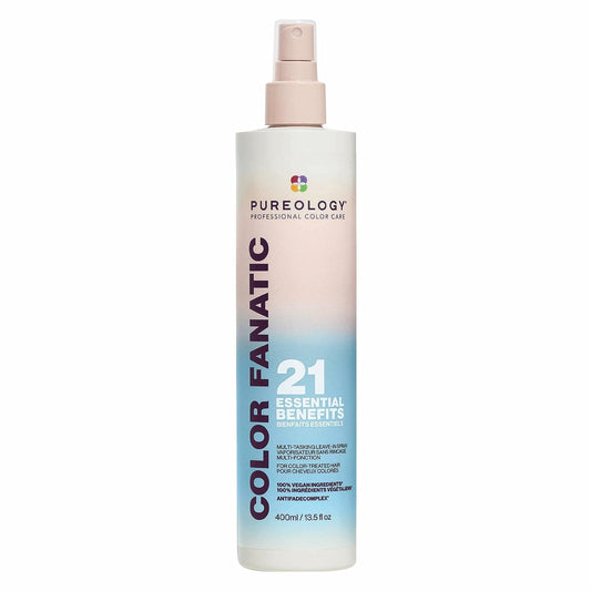 Pureology Color Fanatic Leave-In Conditioner, 21 Benefits Heat Protectant & Detangler for All Hair Types, With Camelina Oil, Vegan, Sulfate-Free