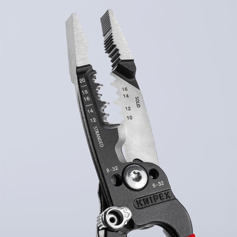 KNIPEX Tools 13 72 8 Forged Wire Stripper 10-20 AWG, 8"