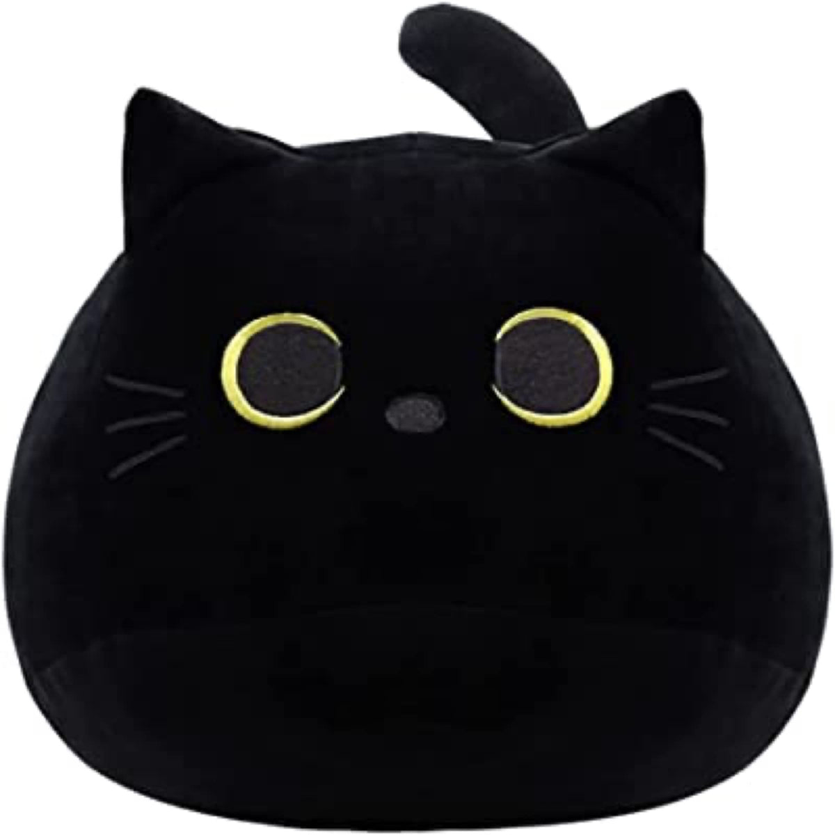 WeBingo Black Cat Plush Toy 16'', Giant Cat Stuffed Animal Plushies Pillow for Girl Boy Kid Adult, Large Big Soft Gift for Birthday Christmas Valentine's Day Home Decor 🍁 All In One Marketplace Canada