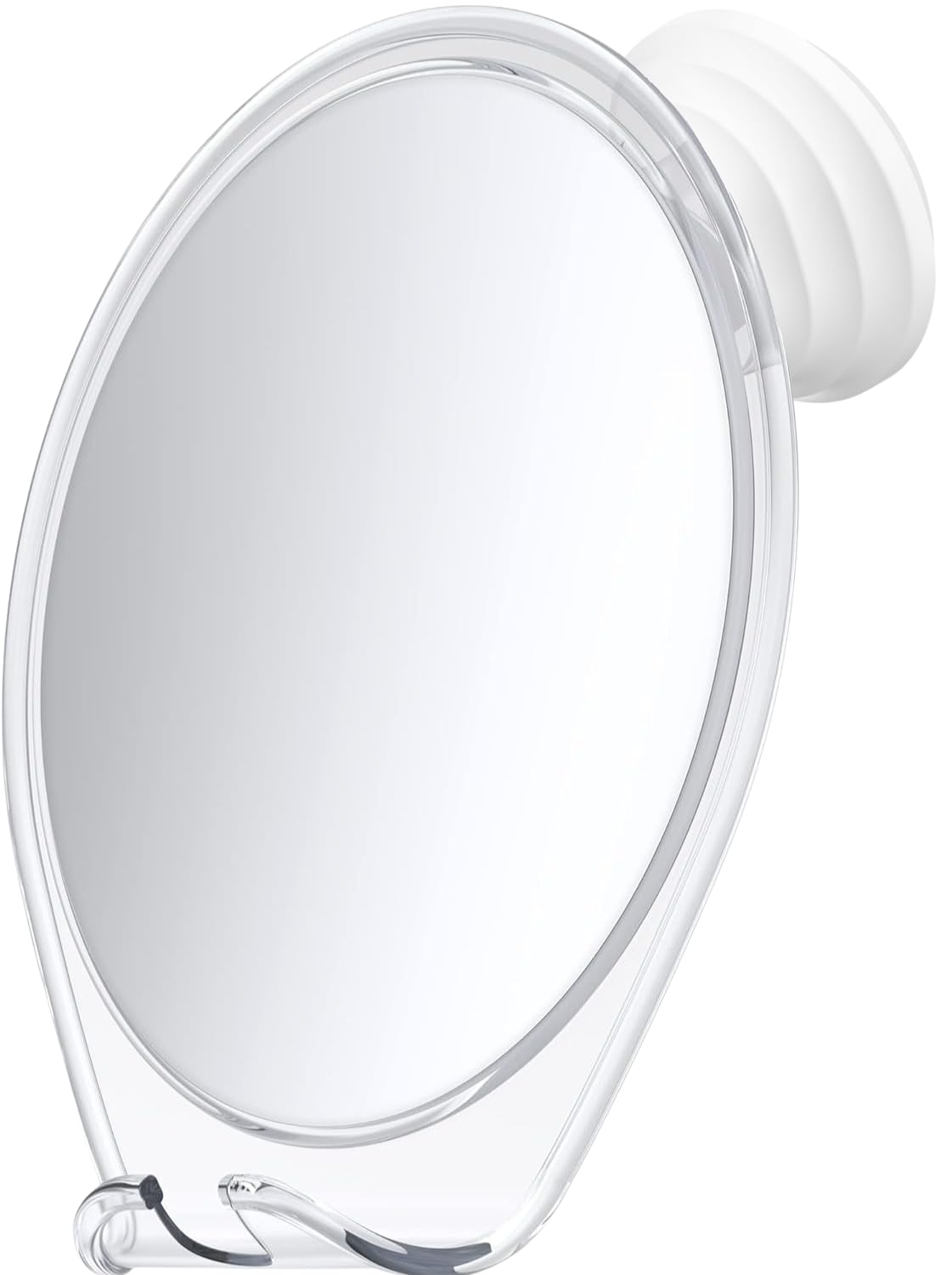 HONEYBULL Fogless Shower Mirror with Suction Mount & Swivel – Anti-Fog Acrylic Bathroom Mirror for Shaving – Built-in Razor Holder, Easy Install, Home Shower Accessory (White) - Available at All In One Marketplace Canada