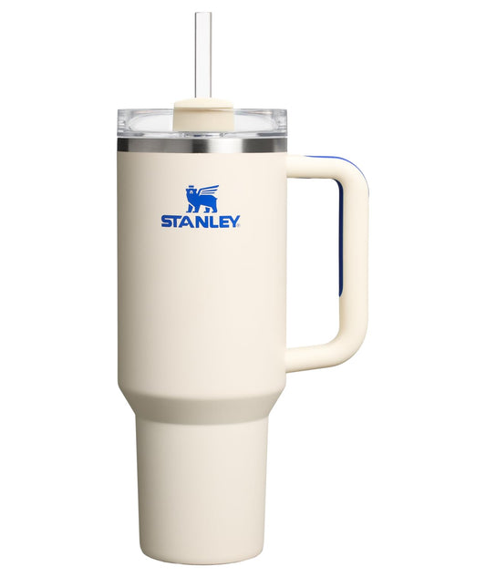 Stanley Quencher H2.0 Tumbler with Handle and Straw 40 oz Flowstate 3-Position Lid Cup Holder Compatible for Travel Insulated Stainless Steel Cup BPA-Free Cream Royal 🍁 All In One Marketplace Canada