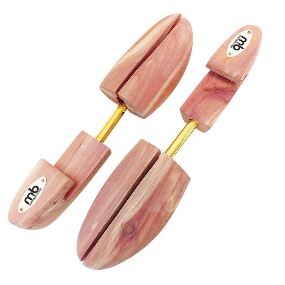 MONEYSWORTH & BEST | SHOE TREE WITH HOOK HEEL | Made with 100% North American aromatic red cedar | MEN'S MEDIUM (SIZE 8.5-9.5)