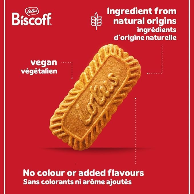 Lotus Biscoff Caramelized Biscuit Cookies - 300 Individual Packs (1875g)