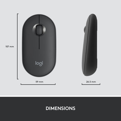 Logitech MK470 Slim Wireless Combo Compact Keyboard and Mouse - Graphite
