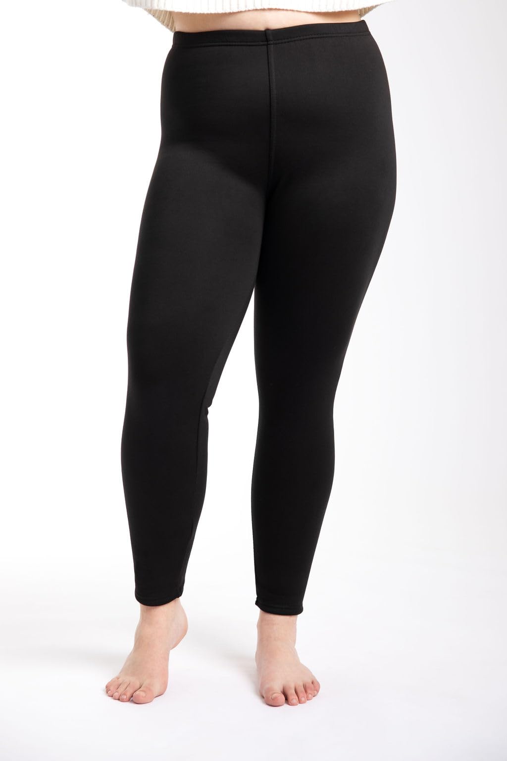 Just Cozy Fur Lined Leggings Fleece Lined Pants Women Winter Leggings Fur Lined Pants Black Leggings (CA/US, Alpha, Medium, Large, Regular, Regular) 🍁 All In One Marketplace Canada