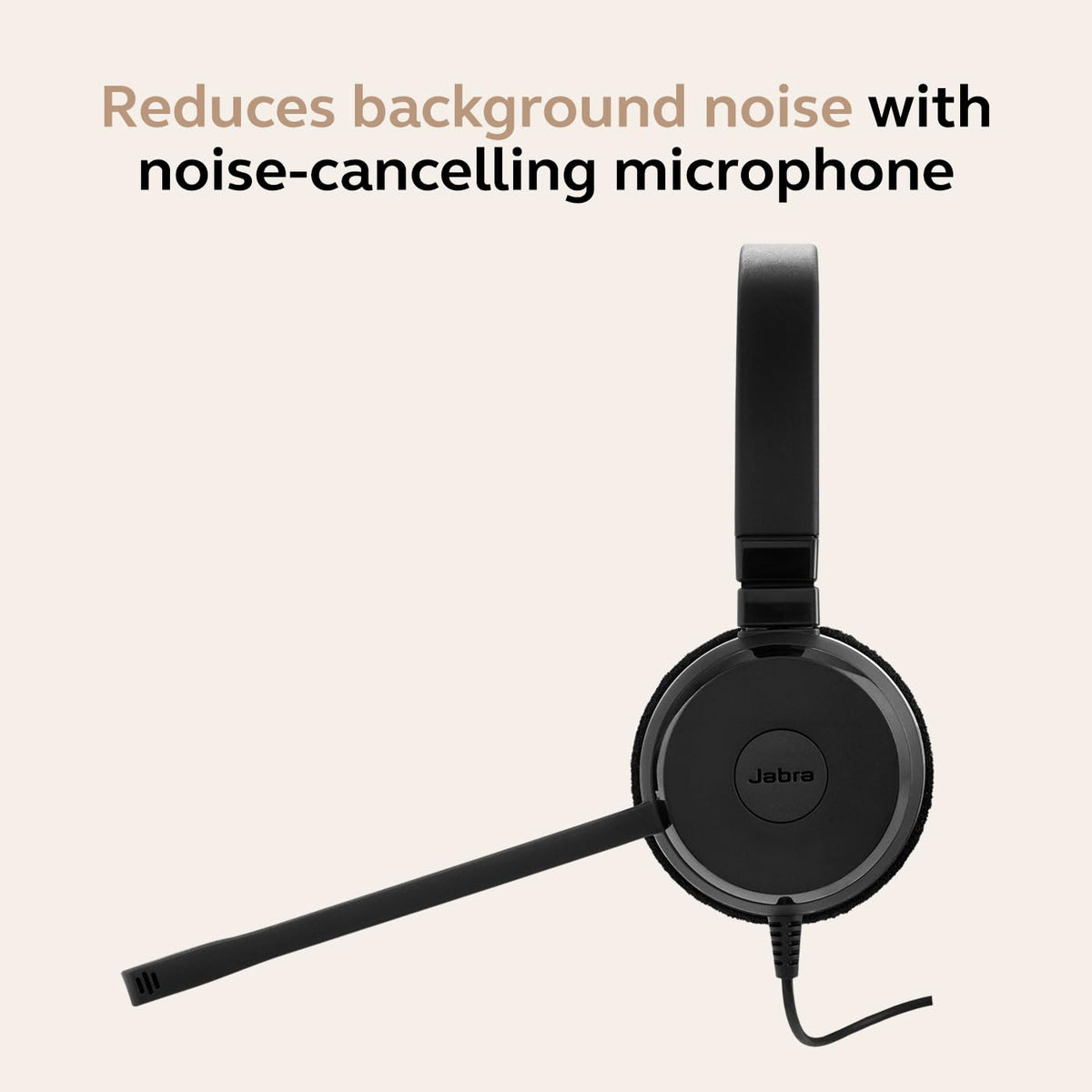 Jabra Evolve 20 Wired Headset (2025 Edition) with USB-A/USB-C, Black