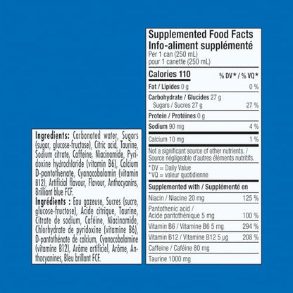Red Bull Energy Drink Sea Blue Edition, 250ml (24-Pack)