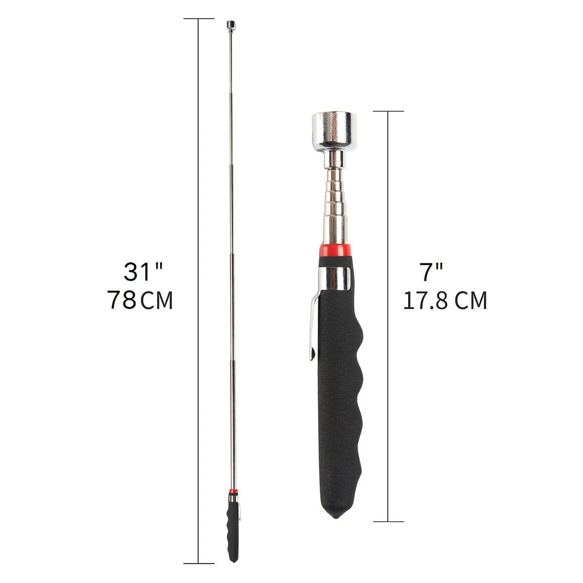 Telescoping Magnetic Pick Up Tool Extendable 31" 20 lb Telescopic Magnet Stick Useful for Hard-to-Reach,Sink Drains Mechanic Automotive Gifts for Men Women Husband Birthday Father's Day,Christmas 🍁 All In One Marketplace Canada