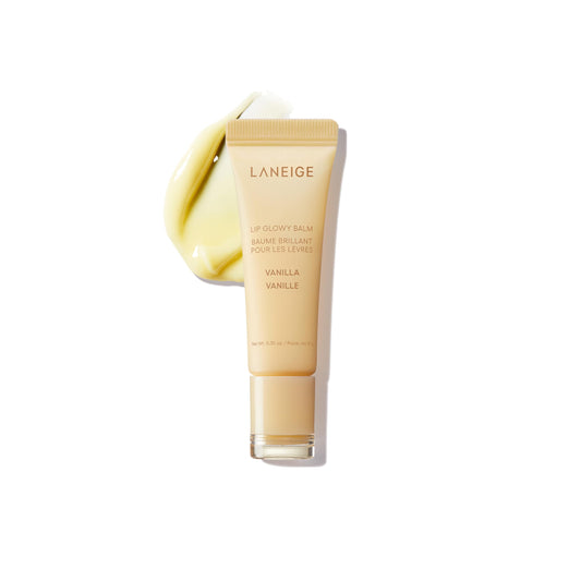 LANEIGE Lip Glowy Balm, Vanilla: Sheer Tinted Lip Moisturizer with Shea Butter, for Hydrating Shine & Soft Lips