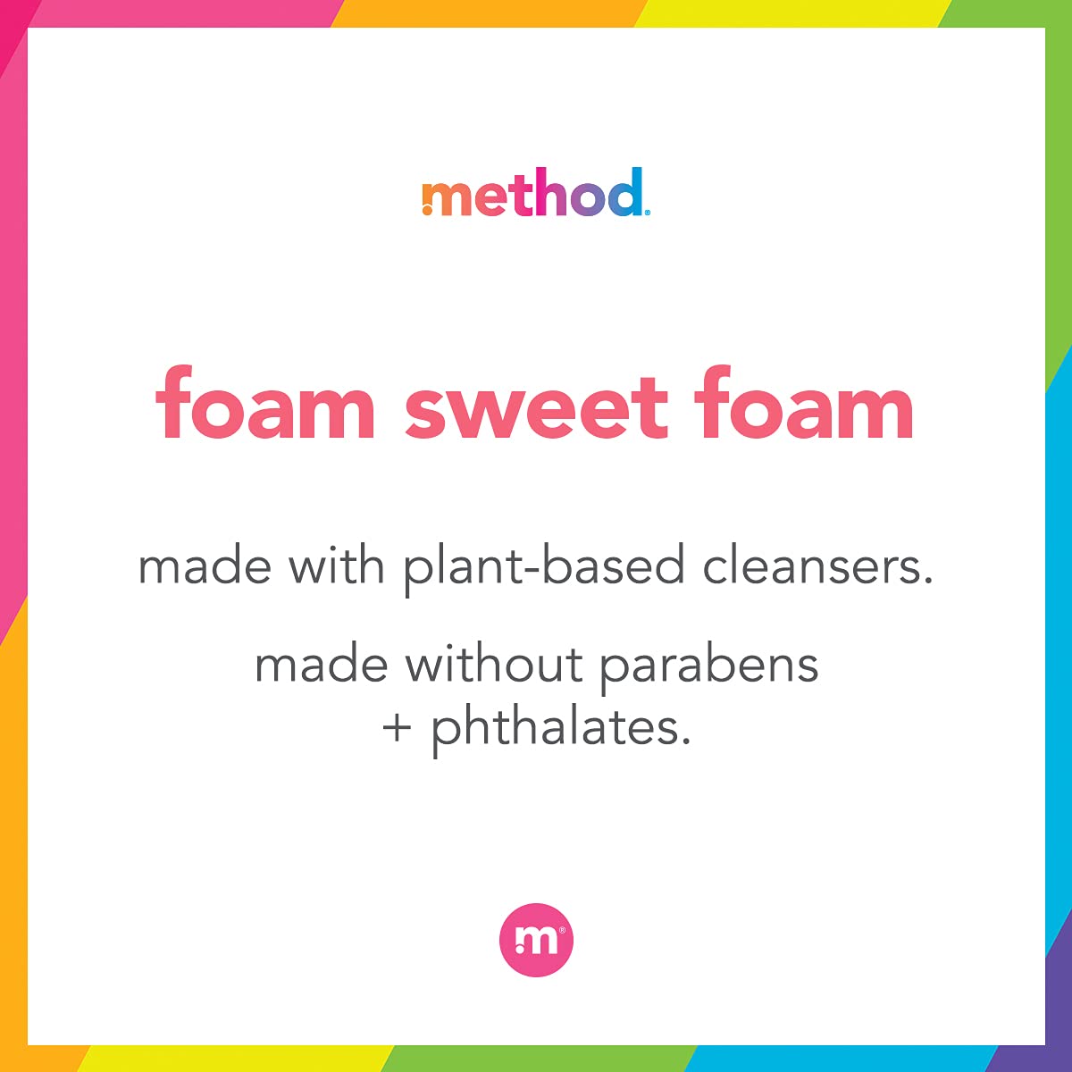 Method Foaming Hand Soap, Biodegradable Formula with Foaming Soap Dispenser Made of 100% Recycled Plastic, Sea Minerals Scent, 300 ml Soap Pump Bottles, 6 Pack Method