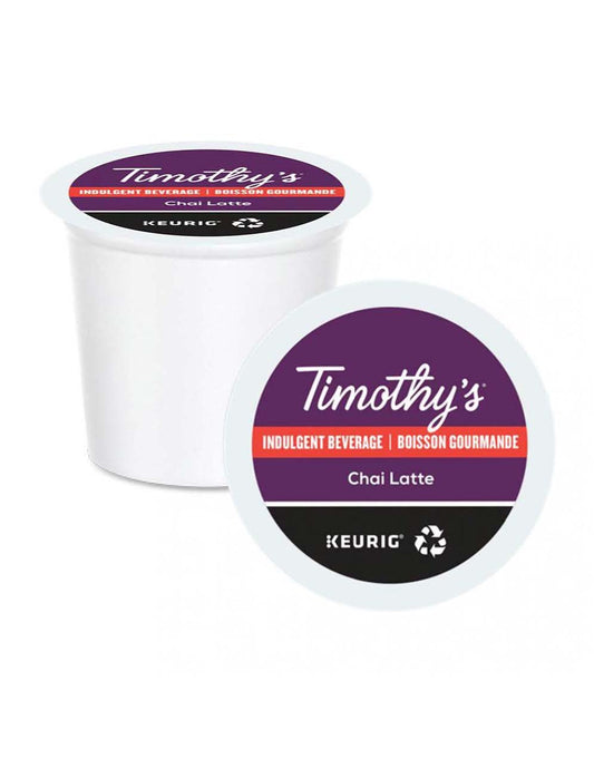 Timothy's Chai Latte K-Cup Pods, 96 Count