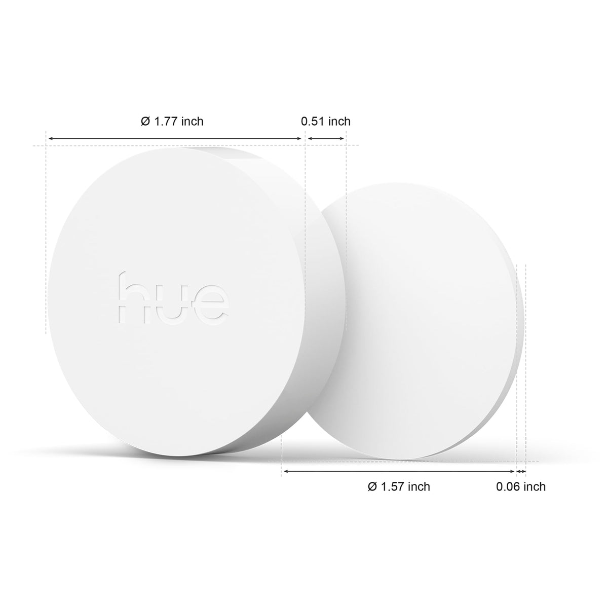 Philips Hue Wireless Smart Light Switch Button, White - 1 Pack - Portable and Battery Powered - Smart Home Control - Requires Hue Bridge - Easy, No-Wire Installation
