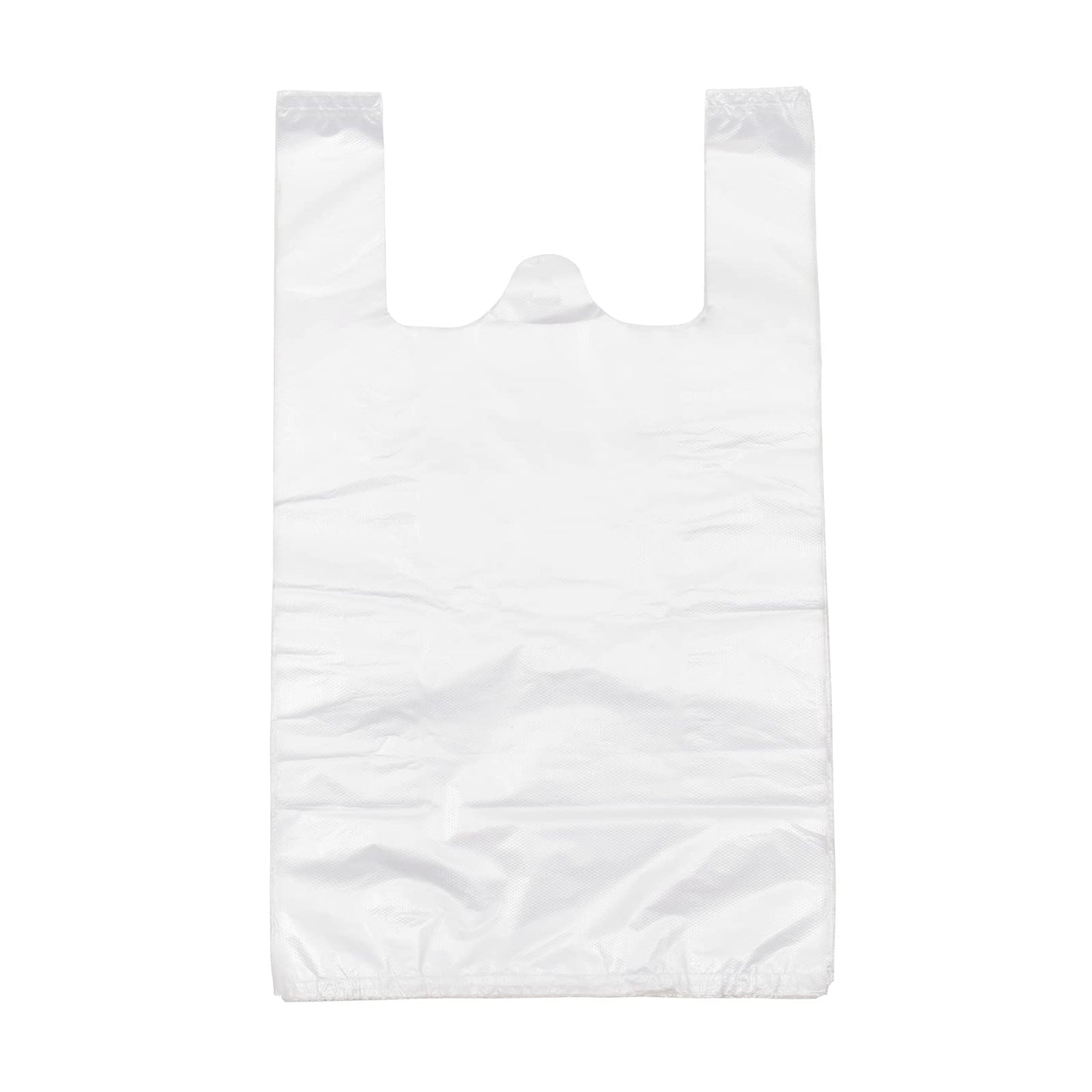 T Shirt Bags Plastic Grocery Bags with Handles for Merchandise and Supermarket, Bolsas De Plastico Para Negocio, 12 x 20 Inch (White, 200Pcs) - Available at All In One Marketplace Canada