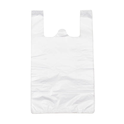 T Shirt Bags Plastic Grocery Bags with Handles for Merchandise and Supermarket, Bolsas De Plastico Para Negocio, 12 x 20 Inch (White, 200Pcs) - Available at All In One Marketplace Canada