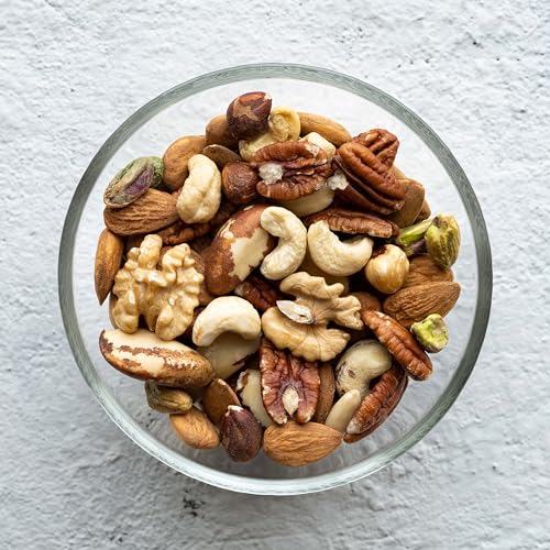 Yupik Raw Mixed Nuts 1kg - Almonds, Walnuts, Brazil Nuts, Cashews & Pistachios | Kosher, Gluten Free, High Fiber