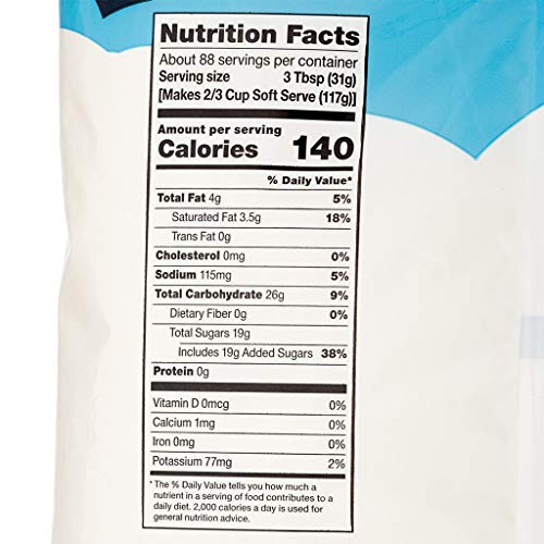 Frostline Vanilla Soft Serve Ice Cream Mix - 6 lb Bulk