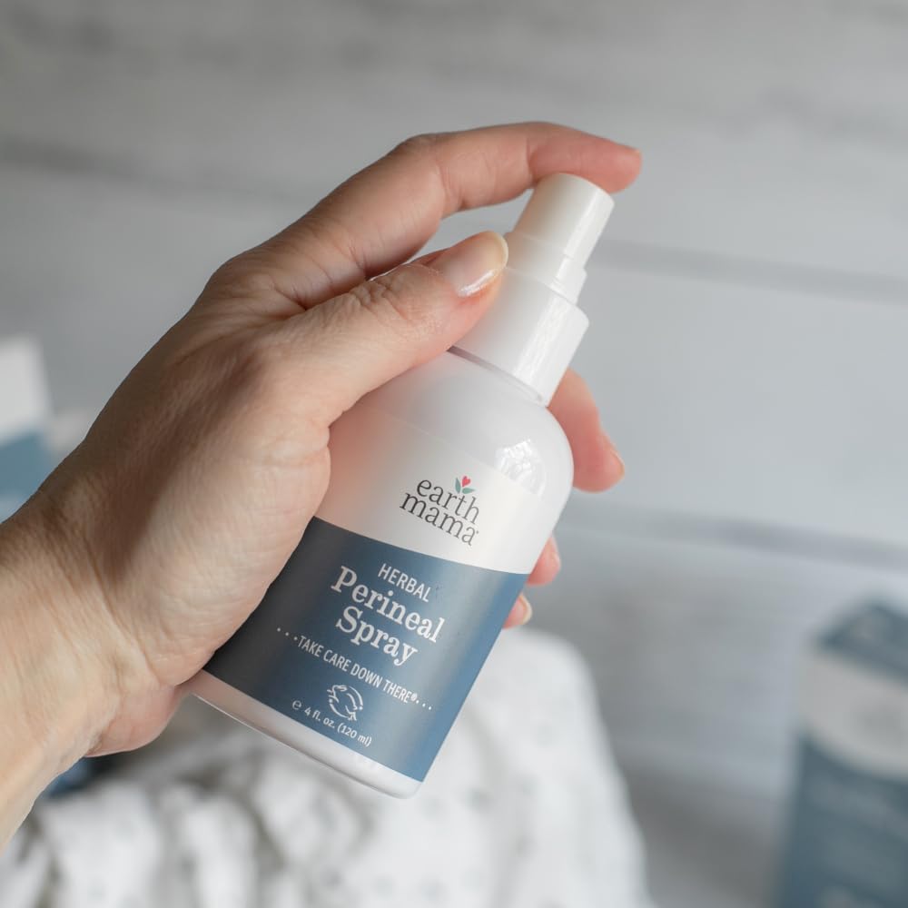 Earth Mama Herbal Perineal Spray for Pregnancy and Postpartum, 120ml - Available at All In One Marketplace Canada