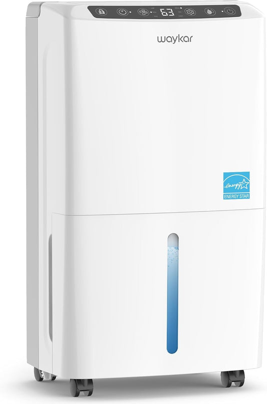 Waykar 2,000 Sq. Ft Energy Star Dehumidifier for Home and Basements, with Auto or Manual Drainage, 0.6 Gal Water Tank Capacity 🍁 All In One Marketplace Canada Waykar