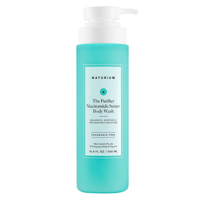 Naturium The Purifier Niacinamide Serum Body Wash | Moisturizing Shower Gel, With PCA Glyceryl Oleate & Glycerin | 16.9 FL OZ / 500 ml