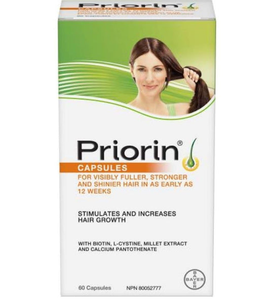 Priorin Hair Growth Vitamins With Biotin - Vitamins To Stimulate For Men And Women, Decrease Of Hair Loss After Washing, Contains Biotin For Hair Growth, 60 Count, 1 Month Supply - Available at All In One Marketplace Canada