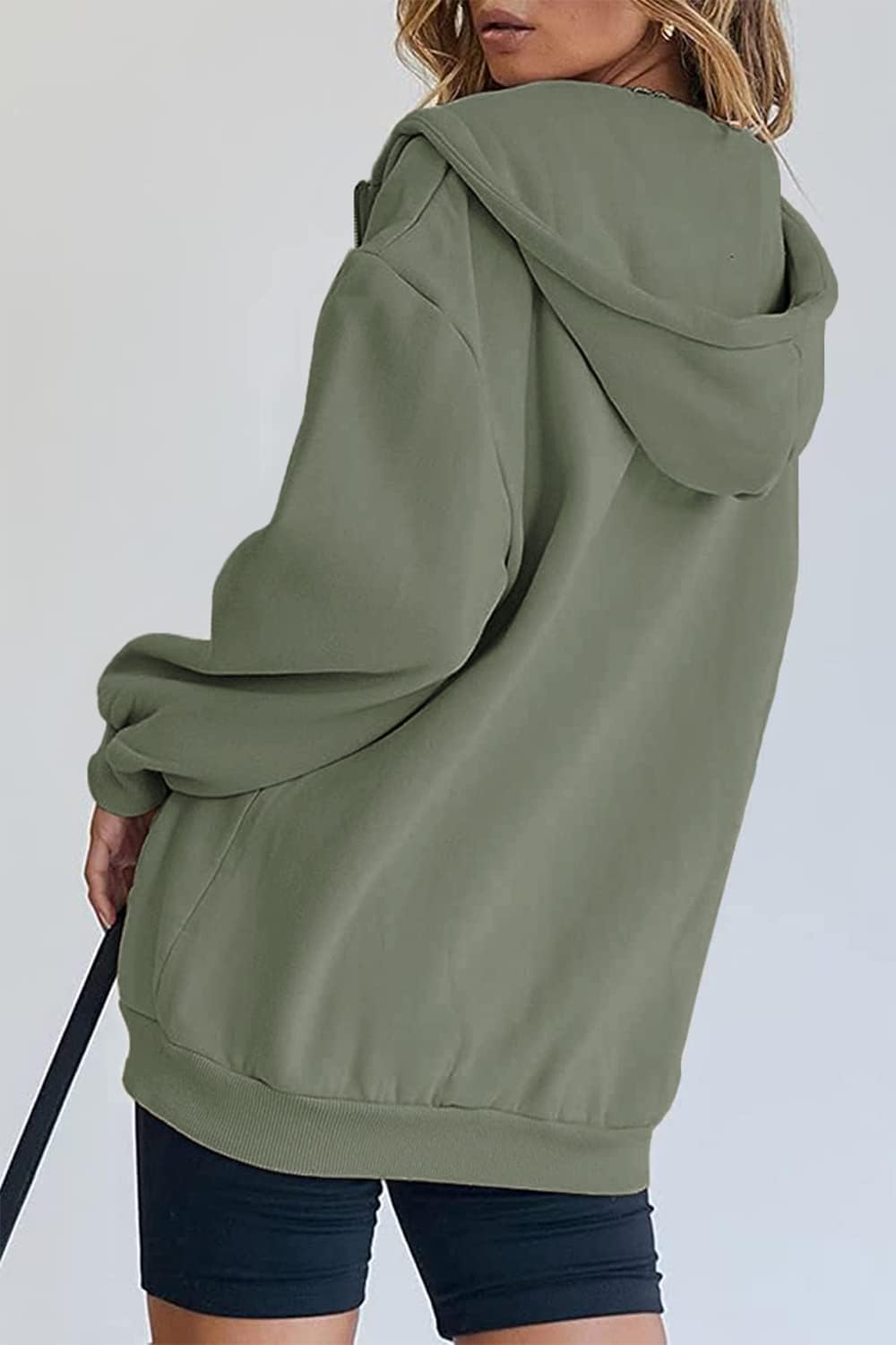 PRETTYGARDEN Women's Fall Zip Up Hoodies Sweatshirts Grey Green,M 🍁 All In One Marketplace Canada