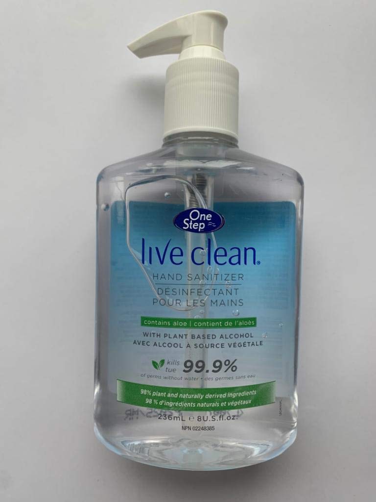 Live Clean One Step, Hand Sanitizer, 236ml, 12 count