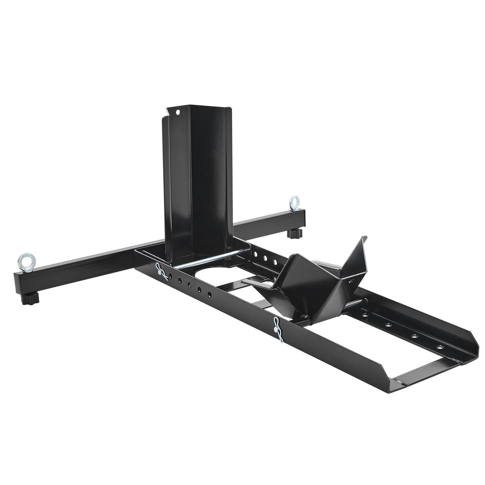 VEVOR Motorcycle Wheel Chock Upright, 1800 lbs Capacity, Heavy-duty Steel Motorcycle Front Wheel Stand with 6 Adjustable Holes, For 15"-22" Off-Road Motorcycles, Standard Motorcycles VEVOR