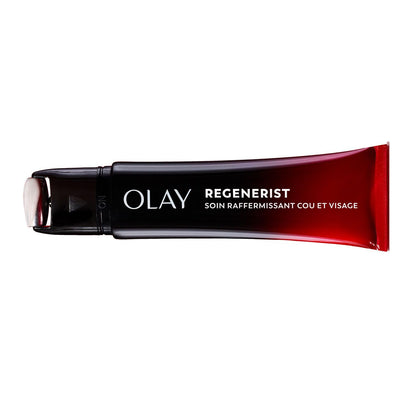 Olay Regenerist Neck and Face Roller, Neck Cream for Tightening and Firming, Anti-Aging Moisturizer for Women, Fragrance-Free, Anti-Wrinkle serum, Face Lift Cream with Hexa-Repair, NAD+, 50 mL