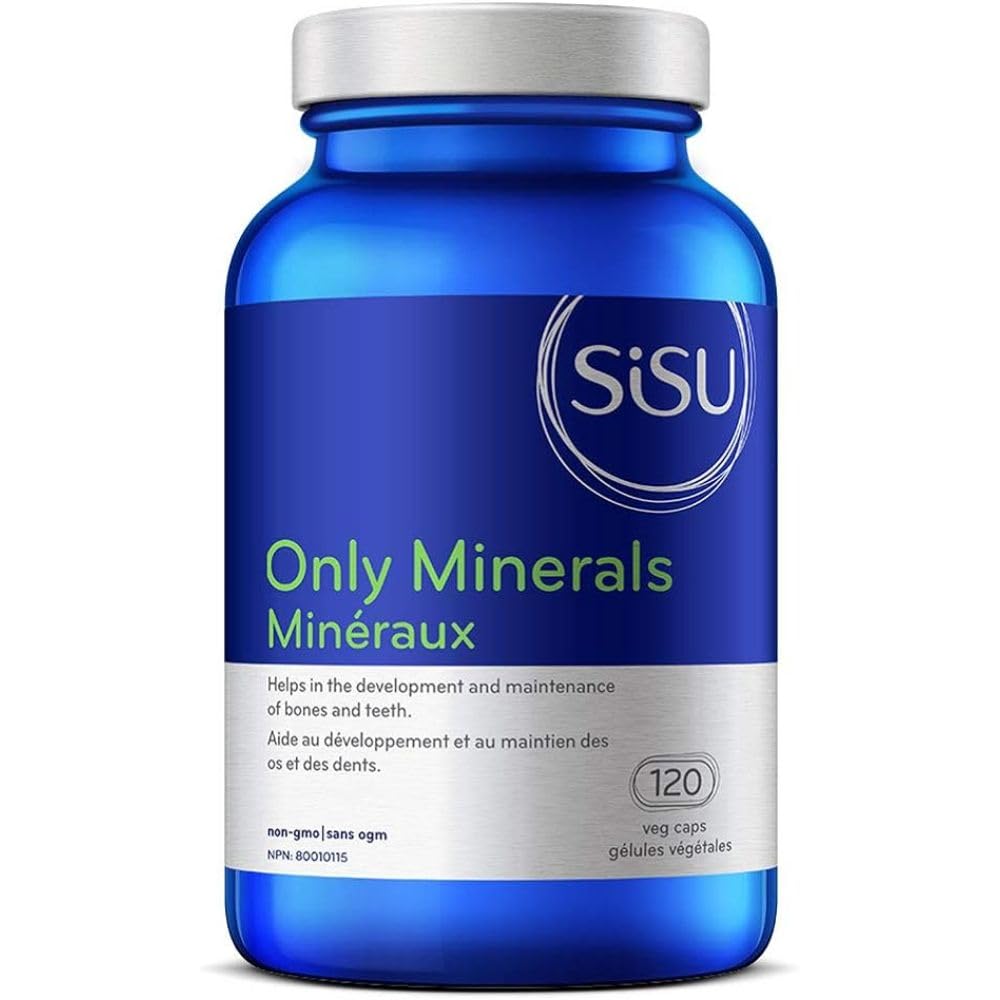 Sisu Only Minerals, 120 Caps, Blend of 12 Macro and Trace Minerals for Bone Health, Immune Function, Skin Health & Overall Wellness SISU