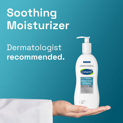 Cetaphil PRO Restoraderm Eczema Soothing Body Lotion, Body Cream with Colloidal Oats, Ceramides & Filaggrin for Dry Itchy Sensitive Skin, Dermatologist Recommended, 295ml - Available at All In One Marketplace Canada