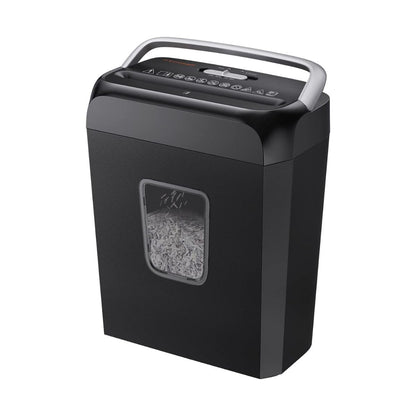 Bonsaii 6-Sheet Crosscut Paper Shredder for Home Use, Small Paper Shredder for Home Office, Portable Document Shredder with 3.4 Gal Wastebasket (C237-B)