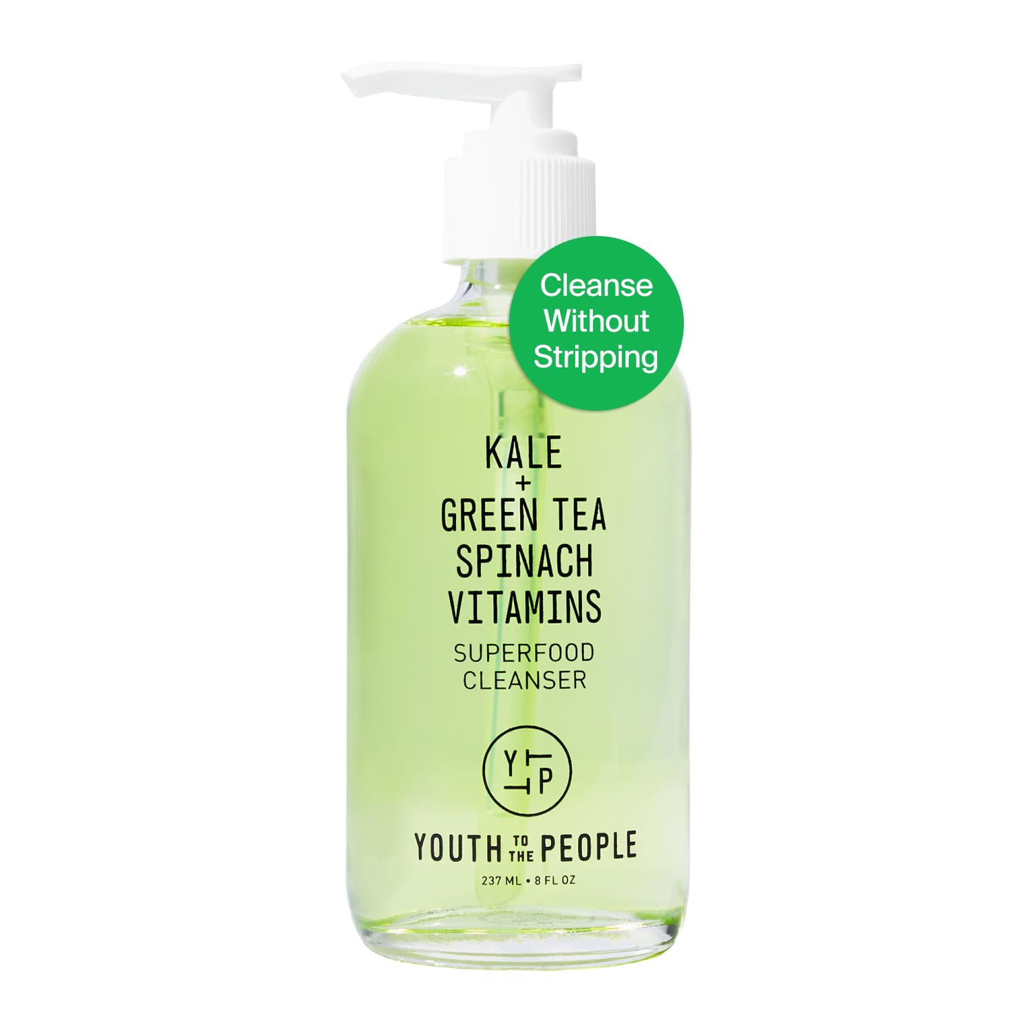 YTTP Superfood Gentle Face Cleanser - Daily Face Wash, Pore Minimizer + Makeup Remover - Lightweight & Hydrating Gel to Foaming Face Wash for Glowing Skin - Vegan Skin Care for Men & Women (8oz) - Available at All In One Marketplace Canada