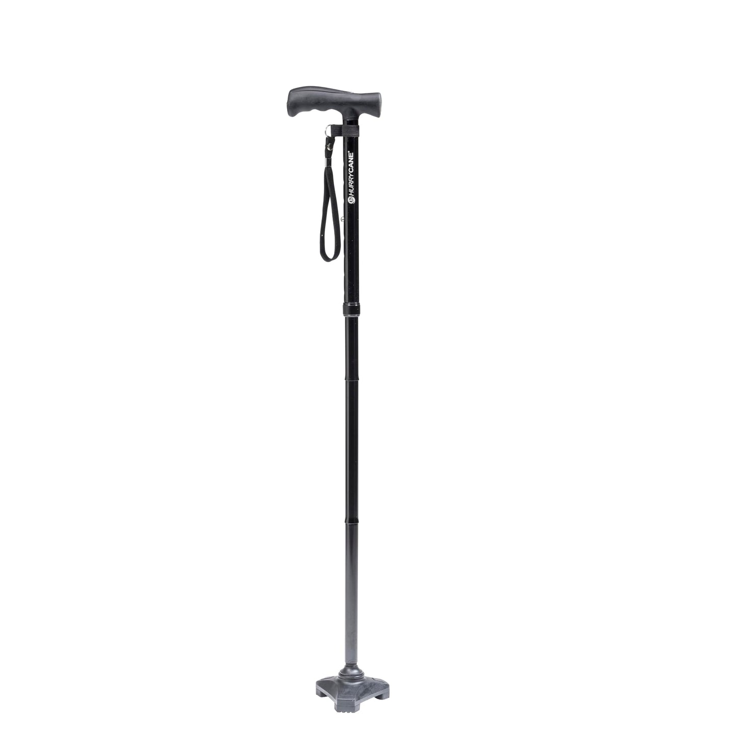 HurryCane Freedom Edition Folding Walking Cane, Black HurryCane