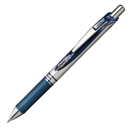Pentel EnerGel Retractable Liquid Gel Rollerball, 0.7mm Medium Point, 12 Colours Assorted, Box of 12