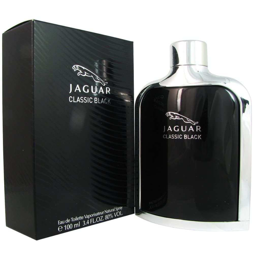 Jaguar Classic Black Eau De Toilette Spray For Men, 3.4 Ounce/0.21 Pounds