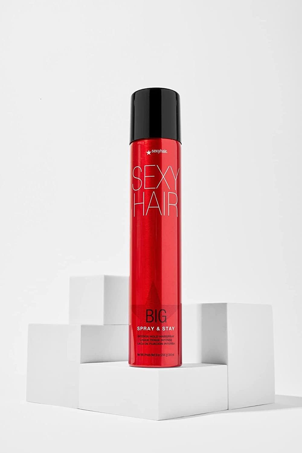 SexyHair Big Spray and Stay Intense Hold Hairspray, Long Lasting, Humidity Protection, Shine, 9 fl oz SEXYHAIR