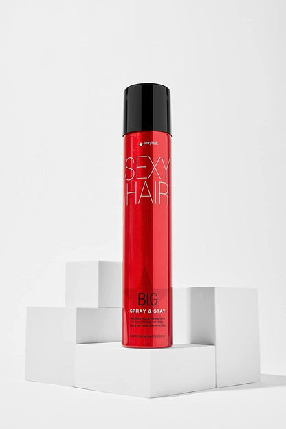 SexyHair Big Spray and Stay Intense Hold Hairspray, Long Lasting, Humidity Protection, Shine, 9 fl oz SEXYHAIR