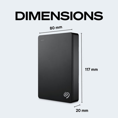 Seagate Portable 4TB External Hard Drive HDD – USB 3.0 for PC, Mac, Xbox, & Playstation - 1-Year Rescue Service (STGX4000400)