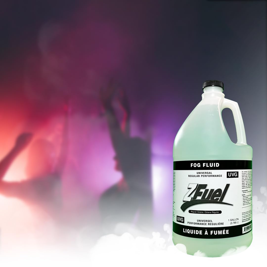 Z Fuel Universal UVG Fog Fluid Juice - 3.78 Litres - Professional Grade For Fog Machine - Perfect For Halloween, Weddings, Party or DJ Effects - High Output & Long Lasting