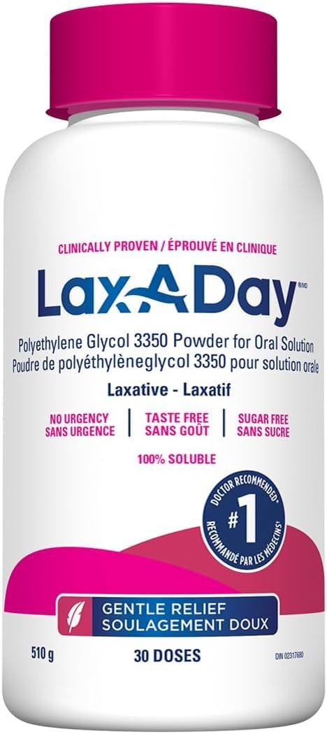 Lax-A-Day Powder Laxative for Occasional Constipation Relief, 30 Doses 🍁 All In One Marketplace Canada