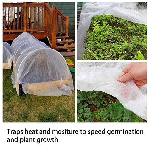 19.6 x 6.5 Ft Winter Plant Covers Freeze Protection -Warm Rectangle Plant Protection Cover, Frost Cloth Blanket Protecting Fruit Tree Potted Plants from Freezing Animals Eating (19.6 x 6.5 Ft) 🍁 All In One Marketplace Canada